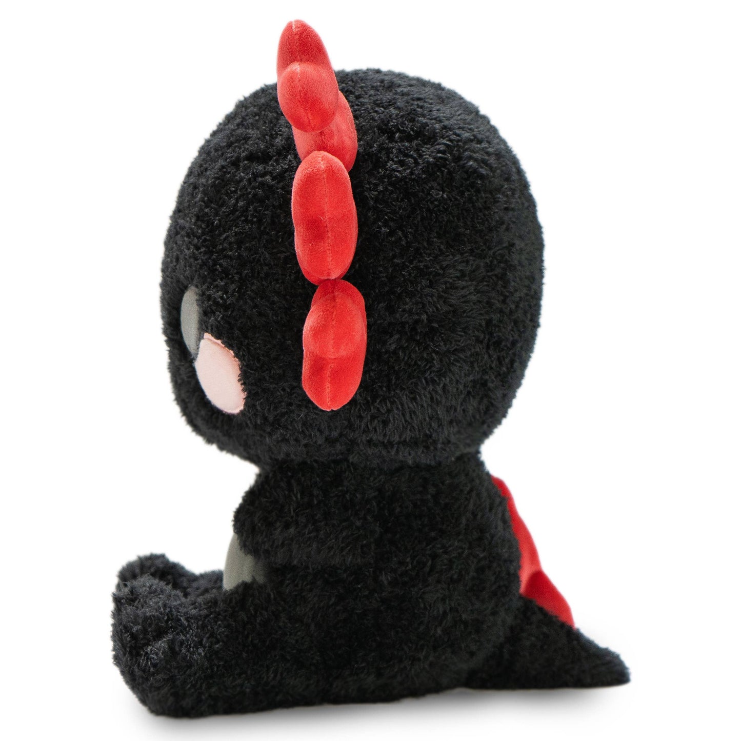 Nola the Nocturnal Axolotl (Cute Kawaii Black Red Soft Plush