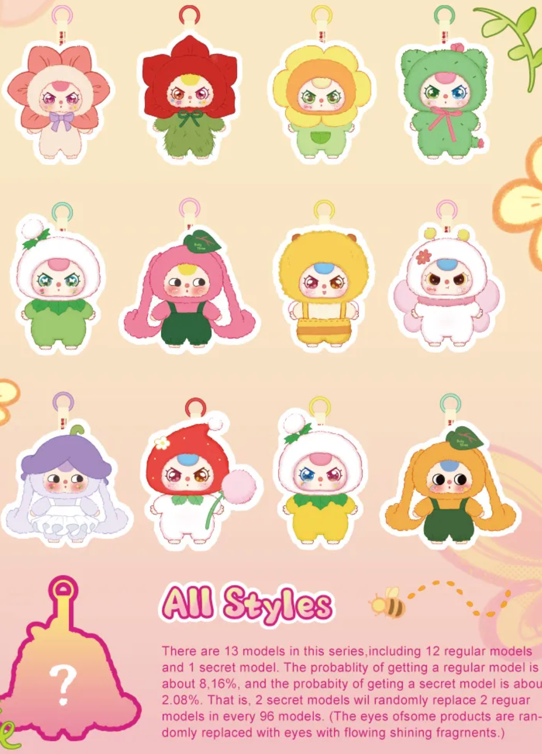 Baby Three Where's Spring Plush Blind Box