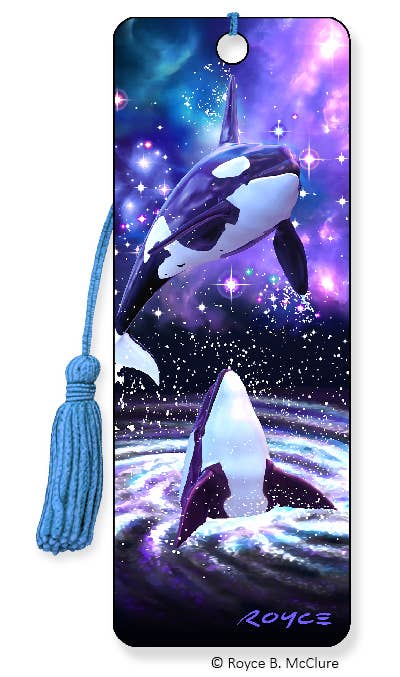 3D Royce bookmark - Space Orcas