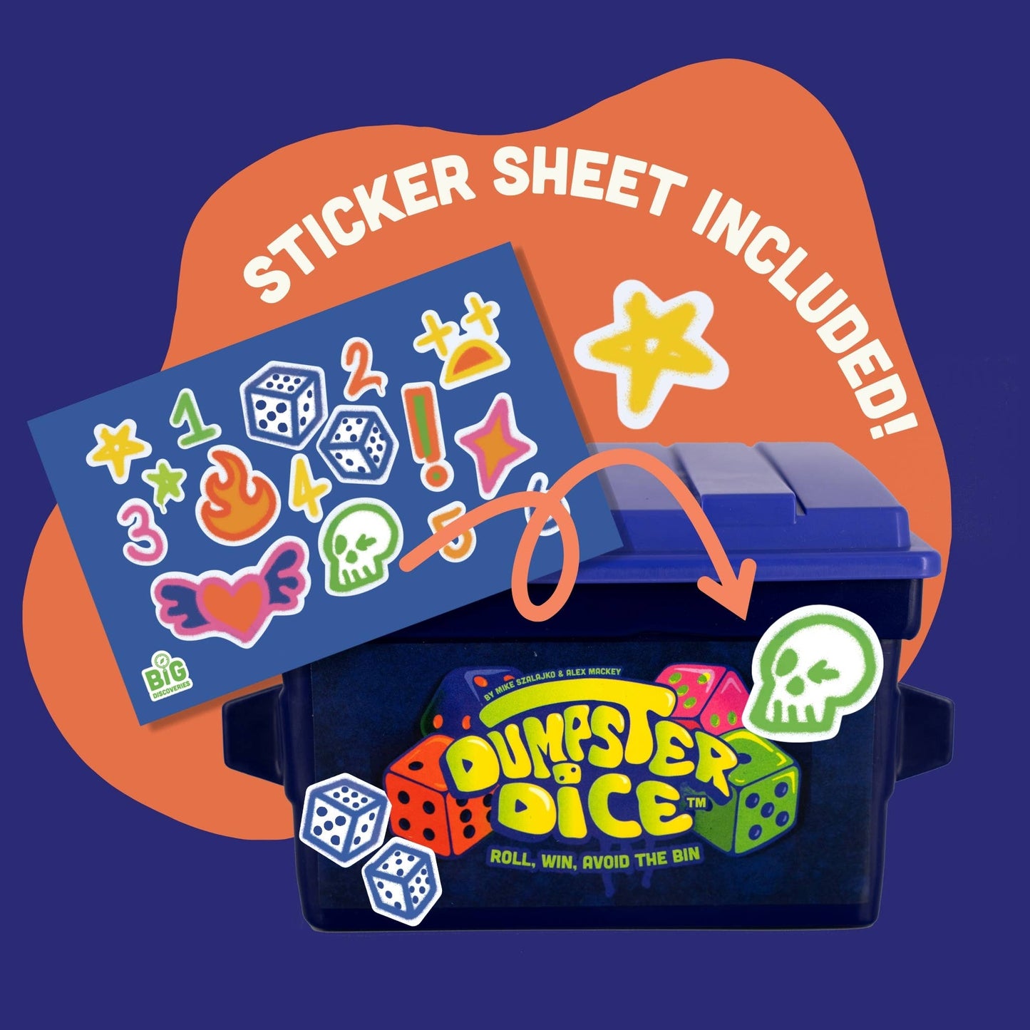 Dumpster Dice - Fast-Paced Family Dice Game 2-4 Players