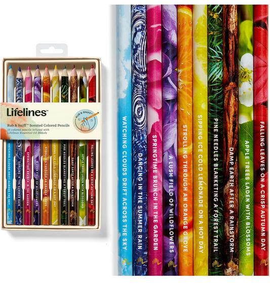 Lifelines Rub & Sniff Scented Colored Pencils - 10 Pack
