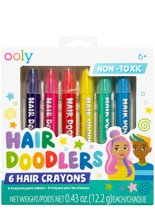 Hair Doodlers Hair Crayons - Set of 6