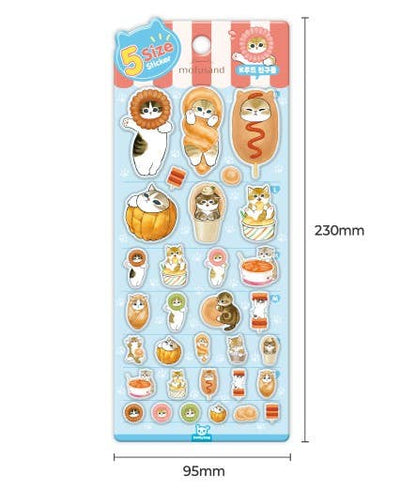 Mofusand 5 Sizes Jelly Coating Stickers (Official Licensed)