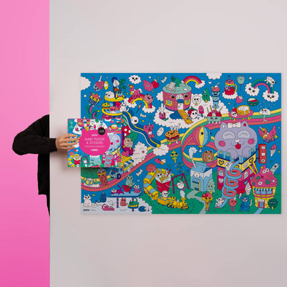 Kawaii Giant Sticker Poster
