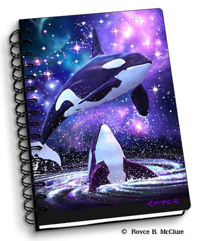 3D Royce Notebook 4" x 6" - Space Orcas