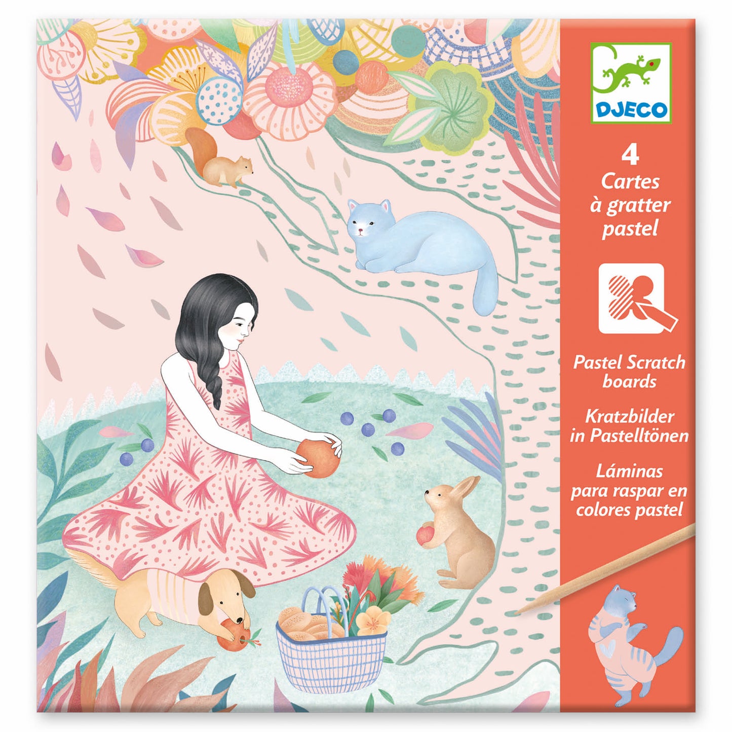 The Picnic Scratch Card Activity Set - Djeco