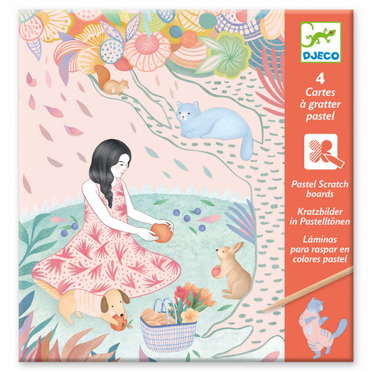 The Picnic Scratch Card Activity Set - Djeco