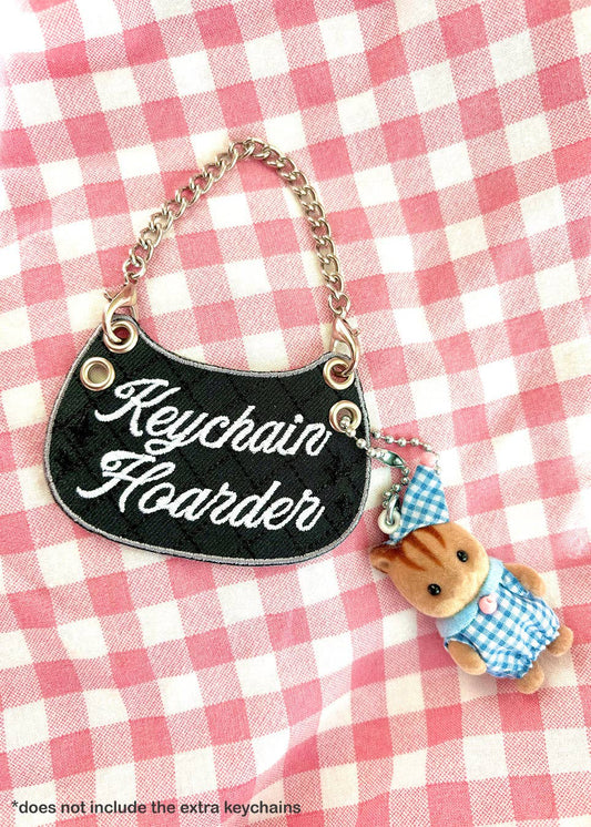 Keychain Hoarder Purse Embroidered Keychain