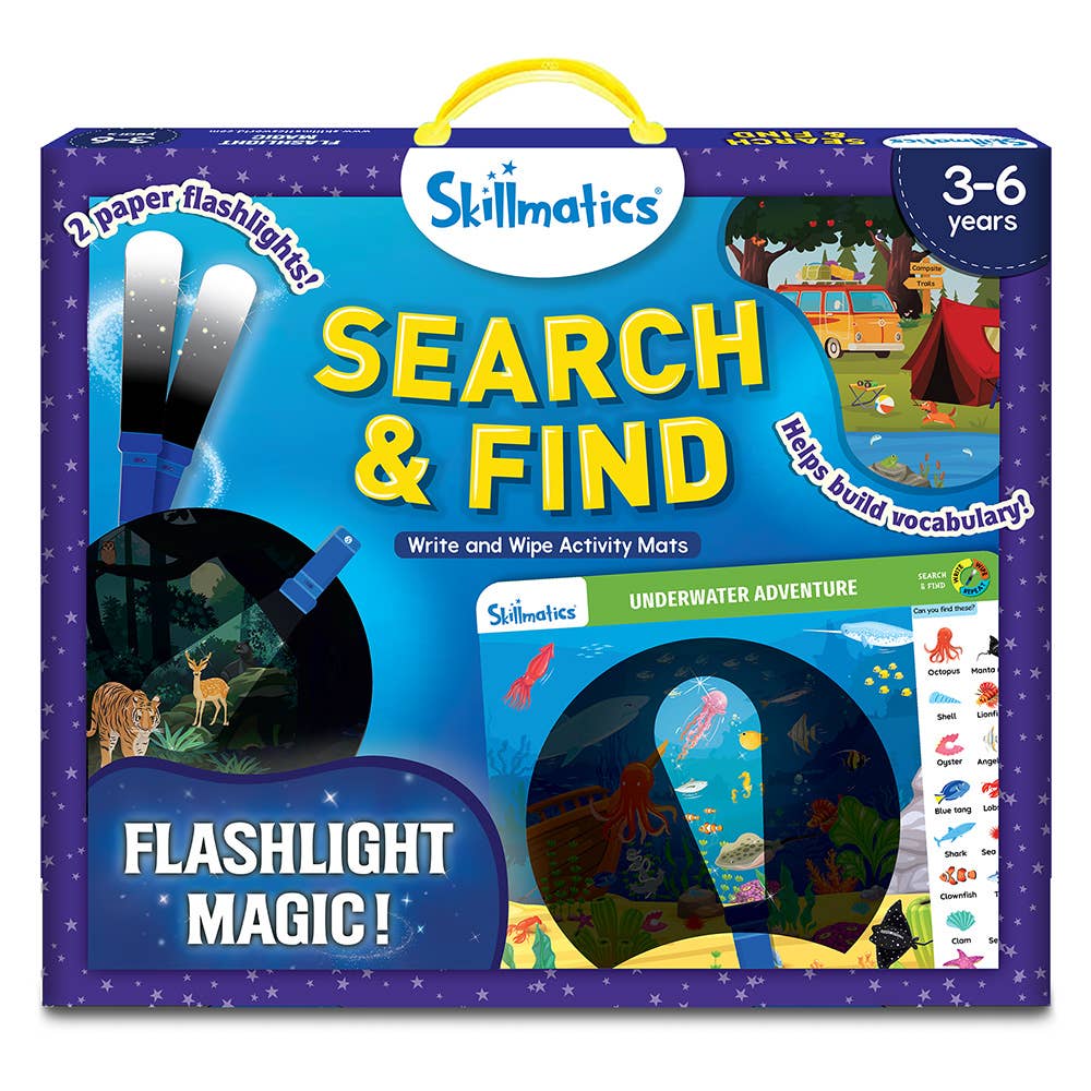 Skillmatics Write & Wipe - Search and Find Flashlight Magic