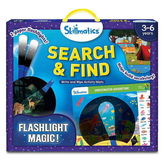 Skillmatics Write & Wipe - Search and Find Flashlight Magic