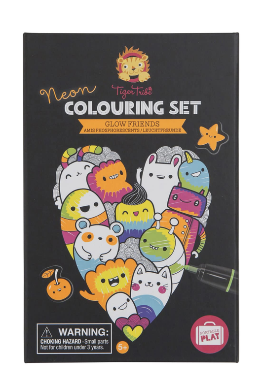 Tiger Tribe Glow Friends Coloring Set