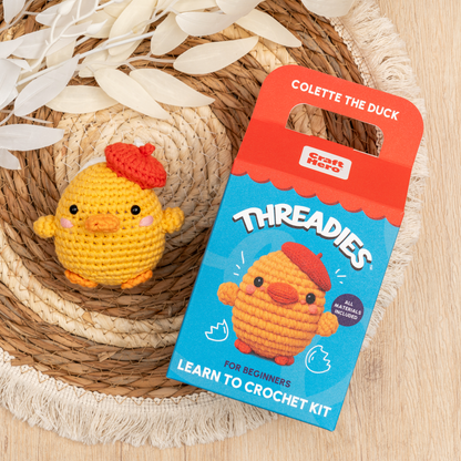Craft Hero Threadies - Crochet Learning Kit - Colette the Duck
