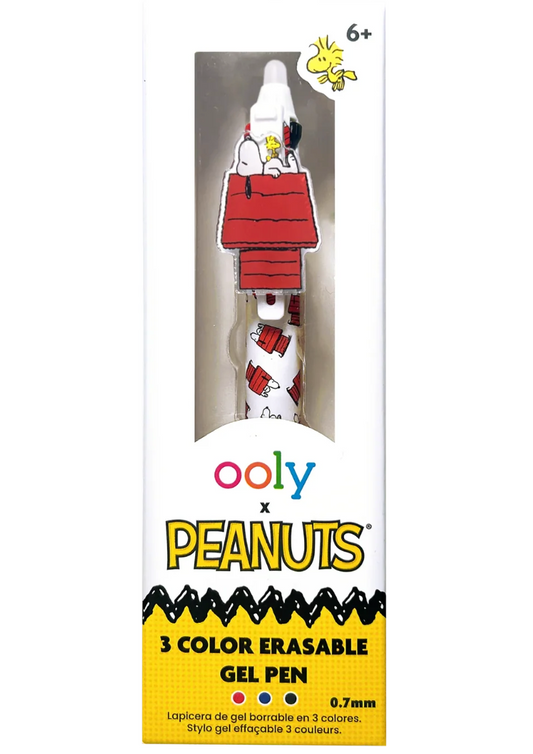 OOLY x Peanuts 3 Color Erasable Gel Pen