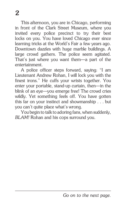 CYOA SPIES: Harry Houdini, Children's Book