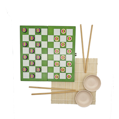 Sushi Checkers - Sushi Making Kit & Checkers Game