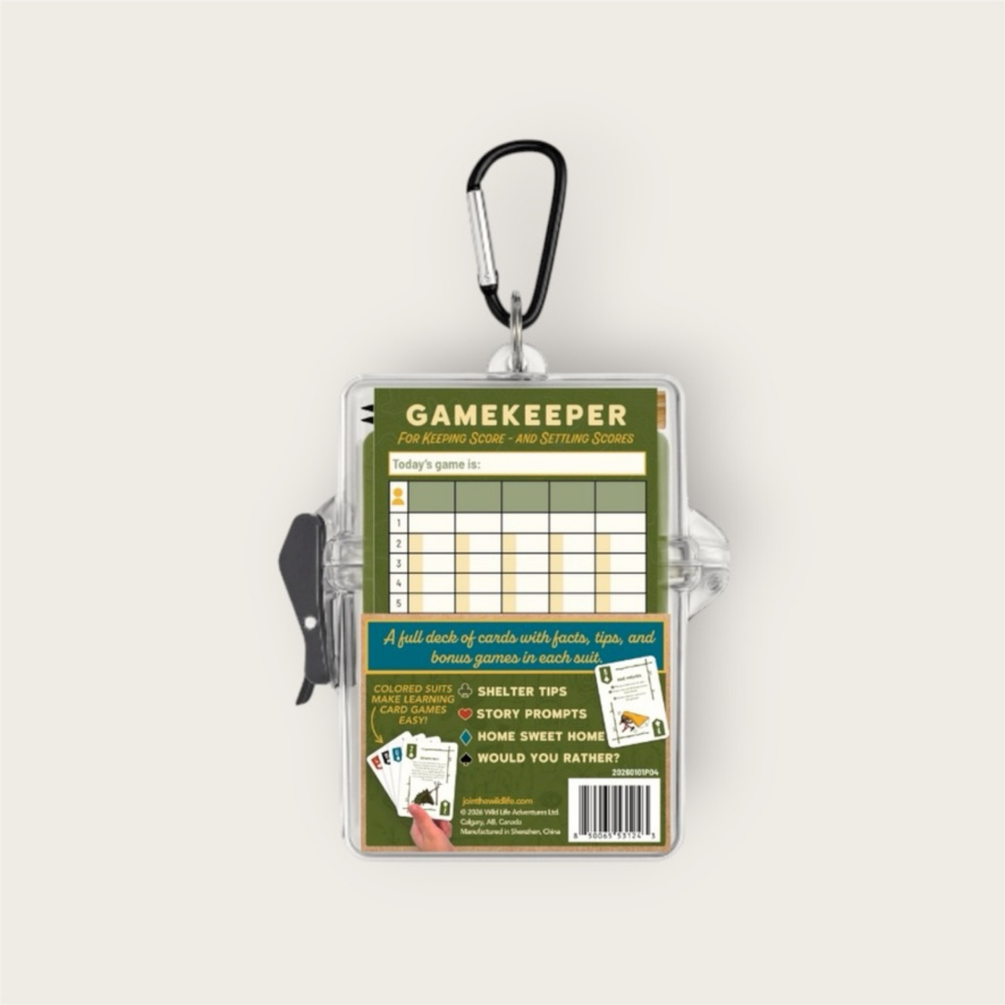 Kids Outdoor Card Game – Waterproof 4-in-1 Deck