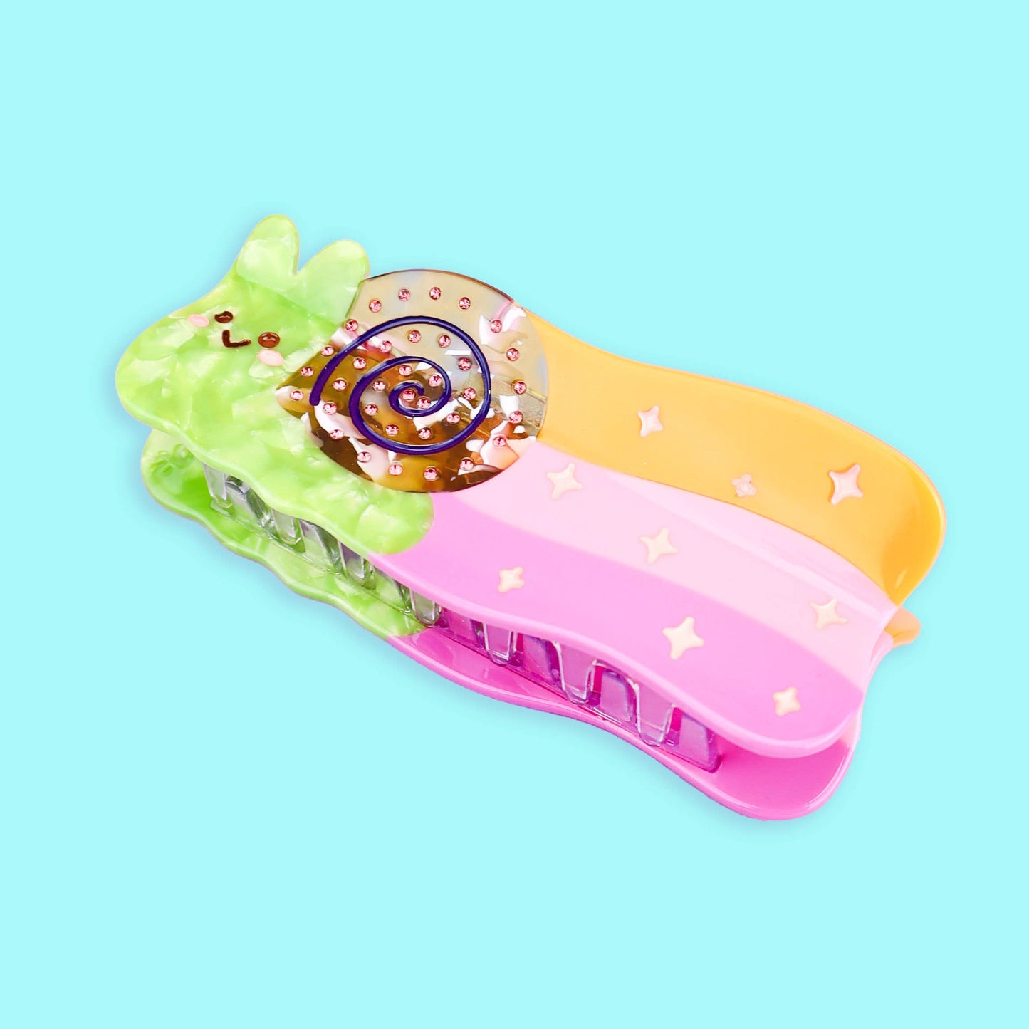 Rainbow Snail Hair Claw, Cute Hair Accessories, Hair Clips