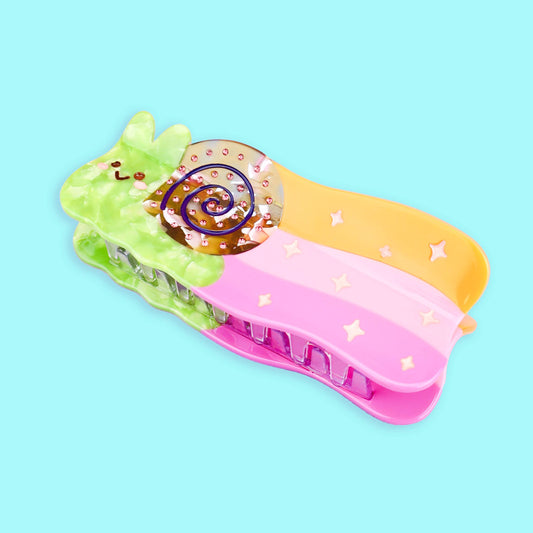 Rainbow Snail Hair Claw, Cute Hair Accessories, Hair Clips