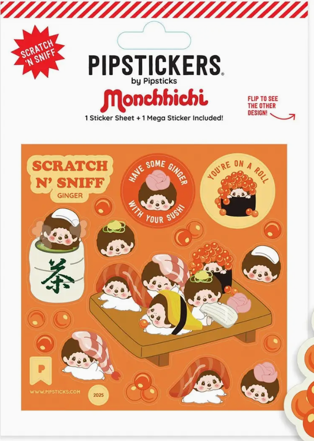 Scratch n Sniff Monchhichi Stickers