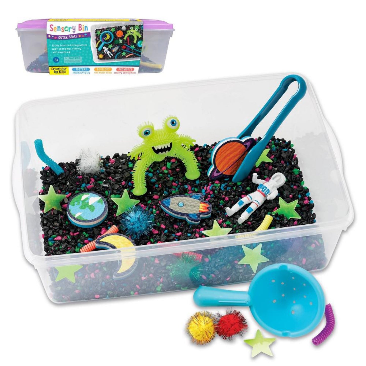 Creativity for Kids Sensory Bin: Outer Space