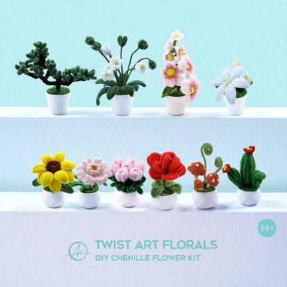 Mushroom Twist Art DIY Kit – Chenille Craft Decor