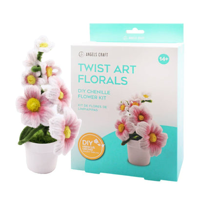 Hibiscus Twist Art Floral DIY Kit – Chenille Flower Craft