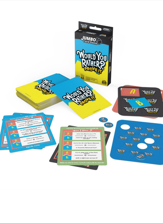 Would You Rather` Prove It Jumbo Card Game