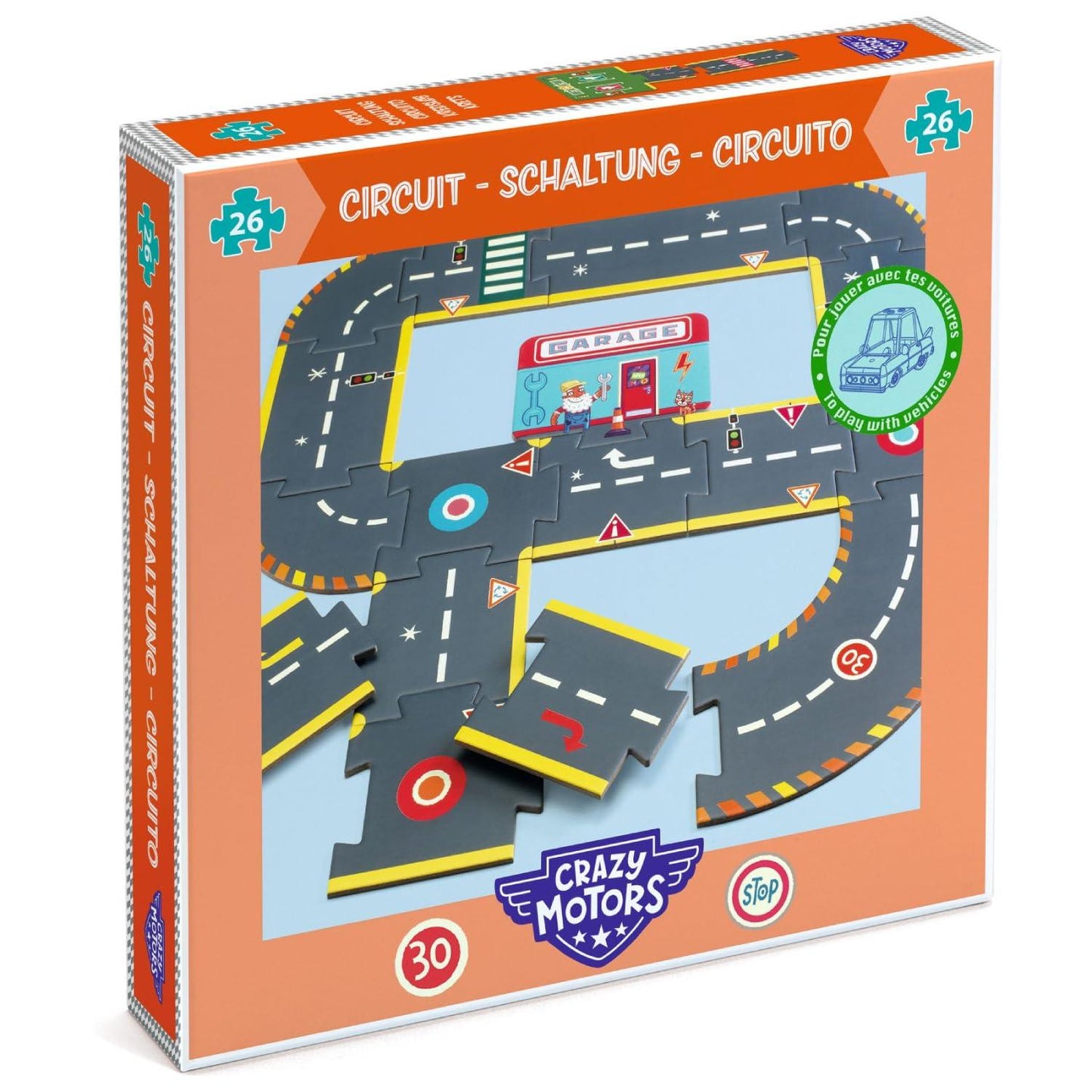 Djeco Crazy Motors Giant City Circuit