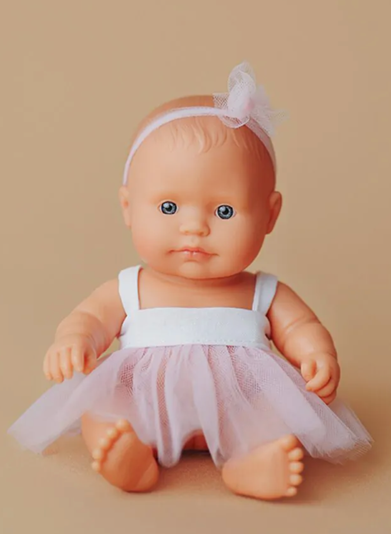 Miniland Baby Doll Caucasian Girl - My Friends & Me