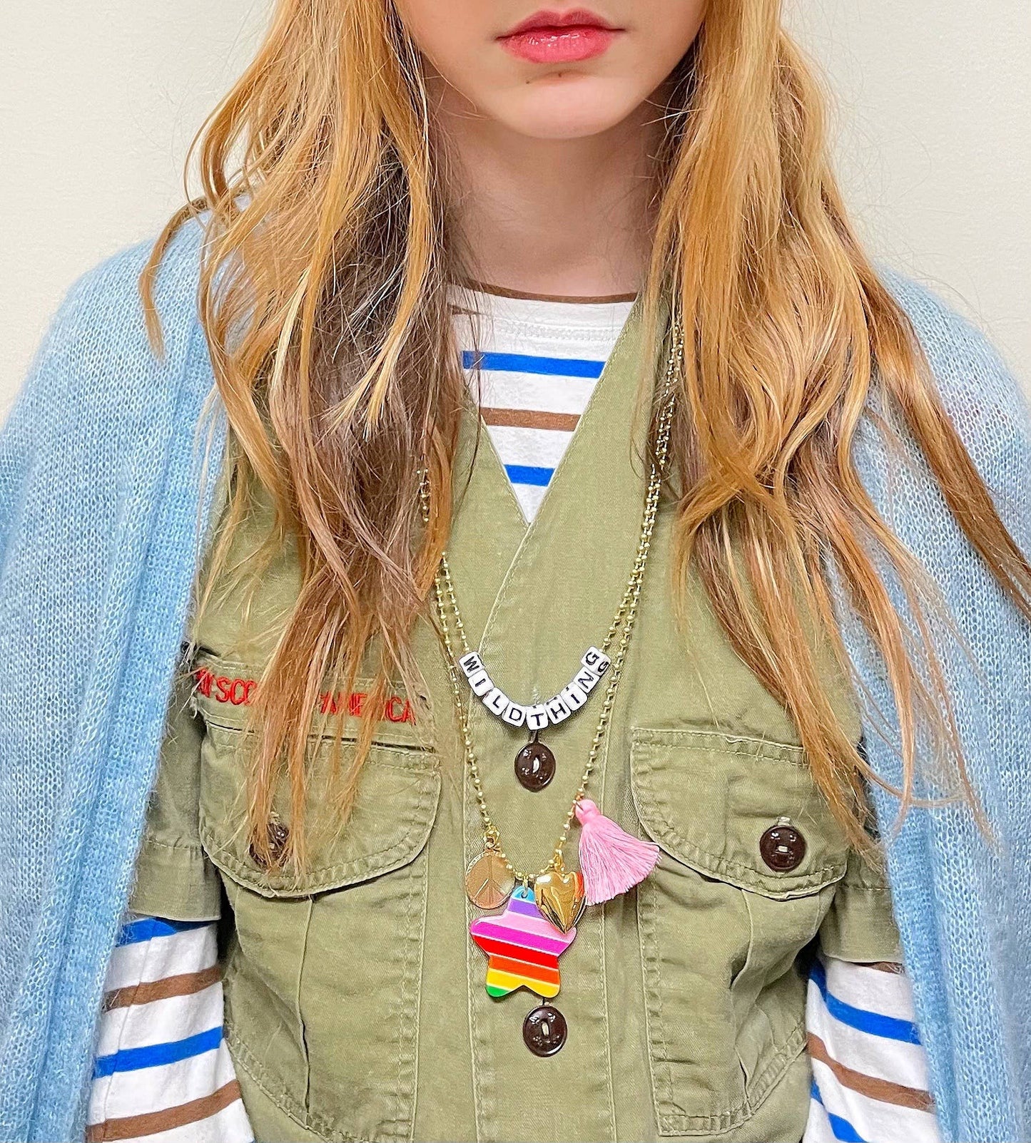 "Love & Peace" Charms Necklace