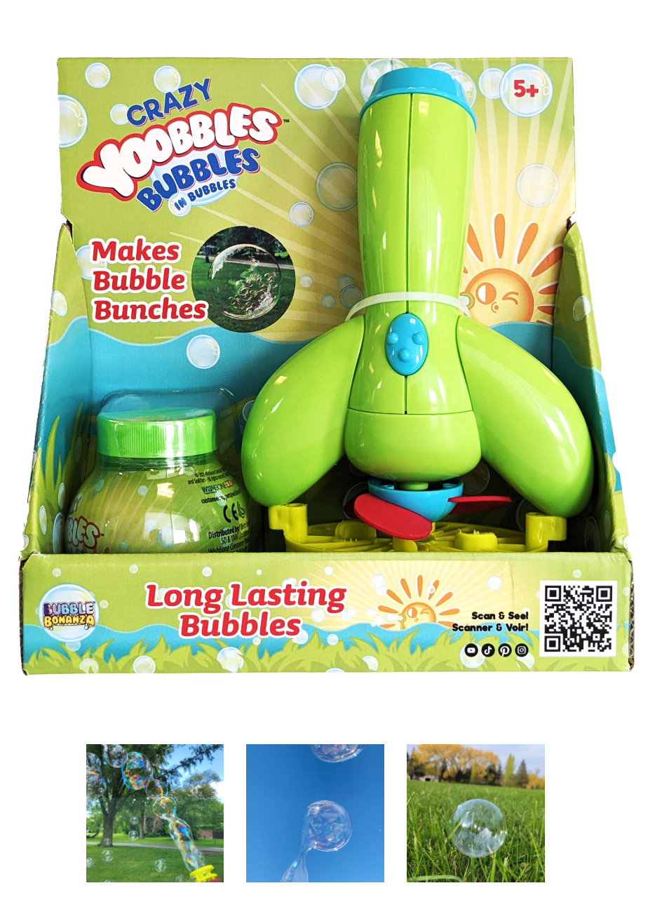 Crazy Yoobbles Bubbles and Bubble Blower