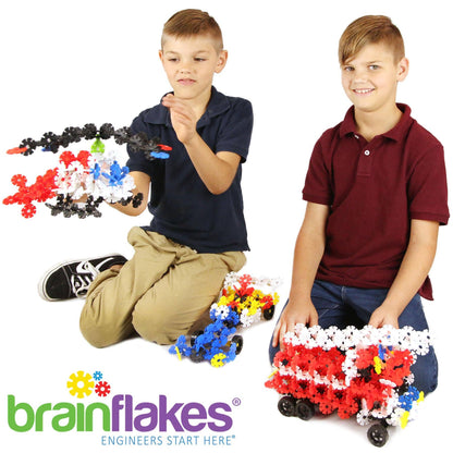Brain Flakes Tube-Go - Wheels & Axles | Construction Toy