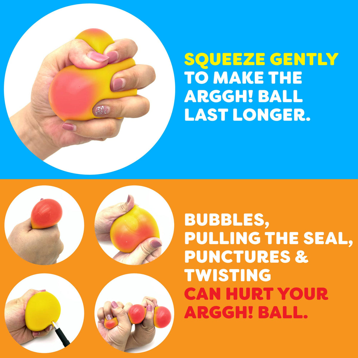 Squishy Color Changing Sensory Stress Balls