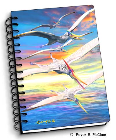 3D Royce Notebook 4" x 6" - Pteranodons