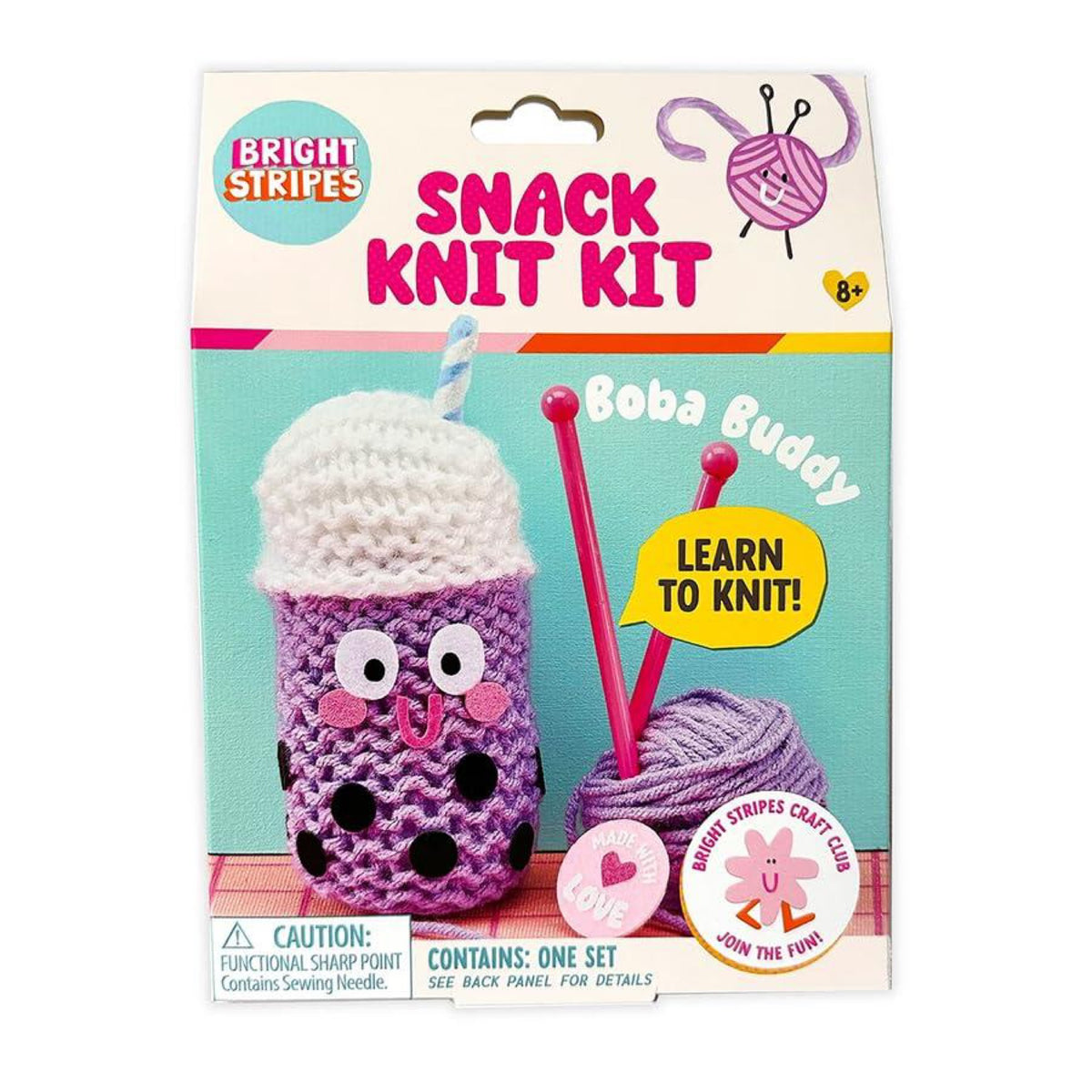 Bright Stripes Snack Knit Kit