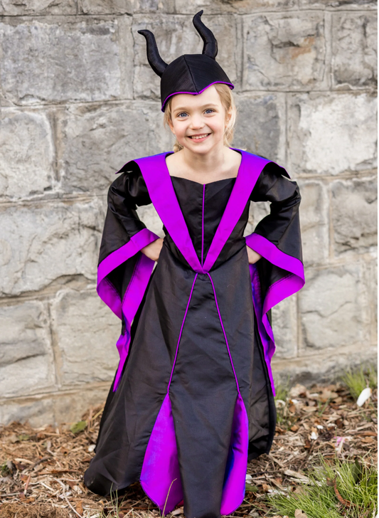 Villain Princess Dress & Headpiece, Size 5-6