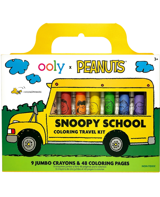 OOLY x Peanuts Snoopy School Coloring Travel Kit