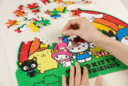 Hello Kitty Wooden Jigsaw Puzzle: Hello Kitty Rainbow