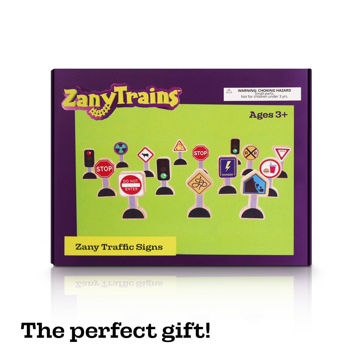 15 Pieces - Wooden Traffic Signs - Zany Trains