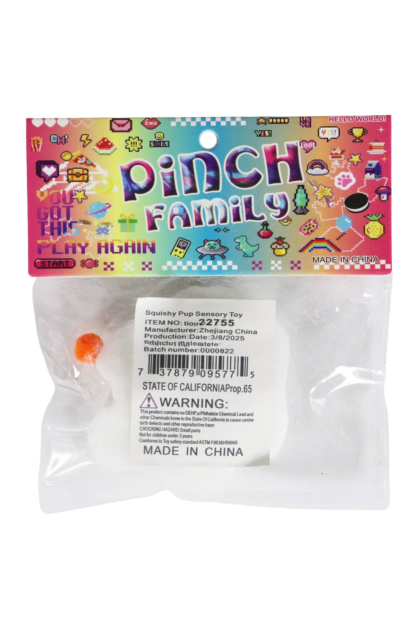 Taba Fuzzy Maltese Dog Mochi Squishy Bag