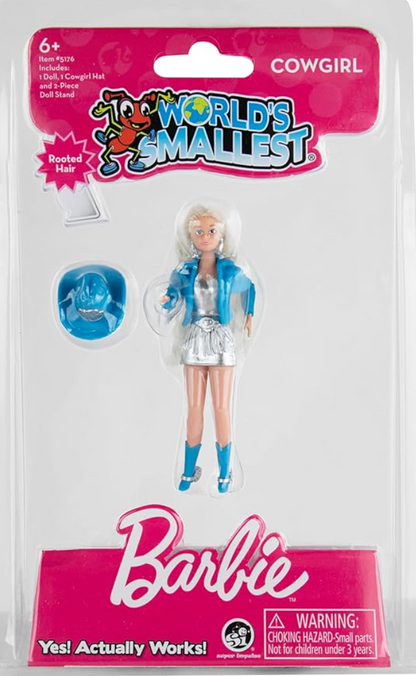 World's Smallest Barbie - Rollerblade & Cowgirl