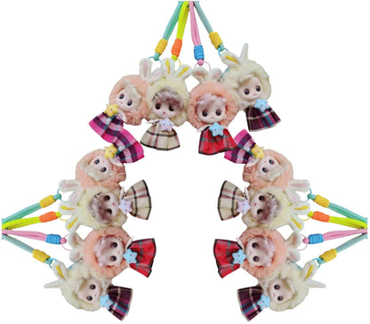 Bunny Costume Doll Keychain - Assorted