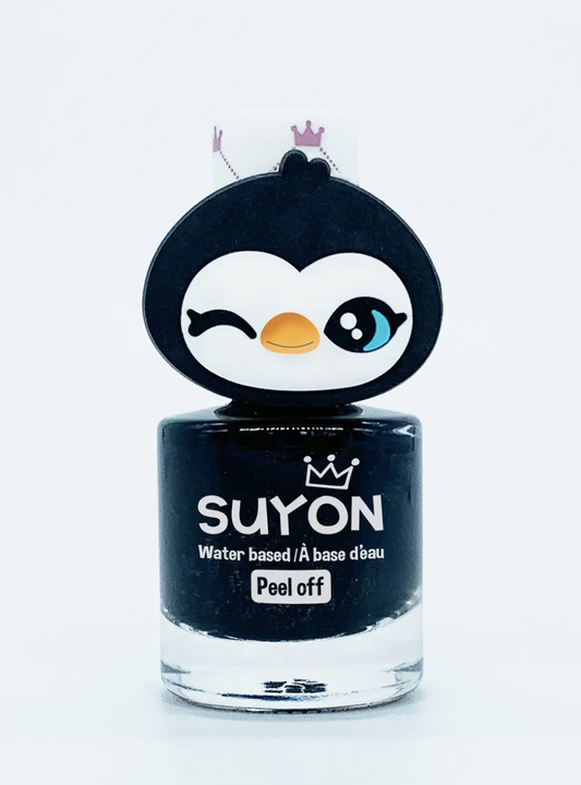 Penguin Ring Nail Polish - Black & Gold