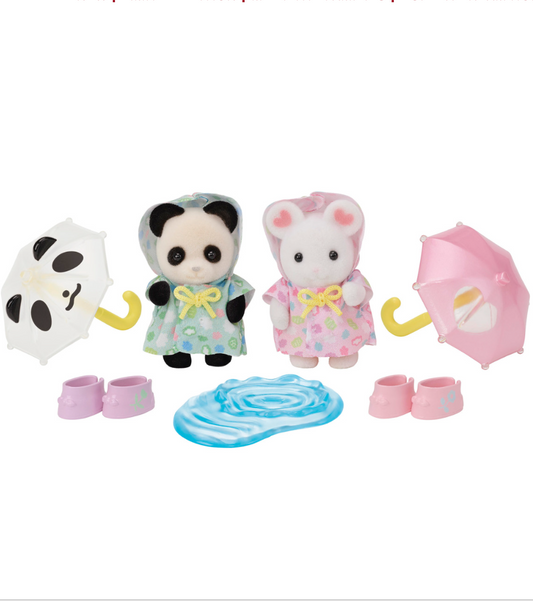 Calico Critters Nursery Friends - Rainy Day Duo