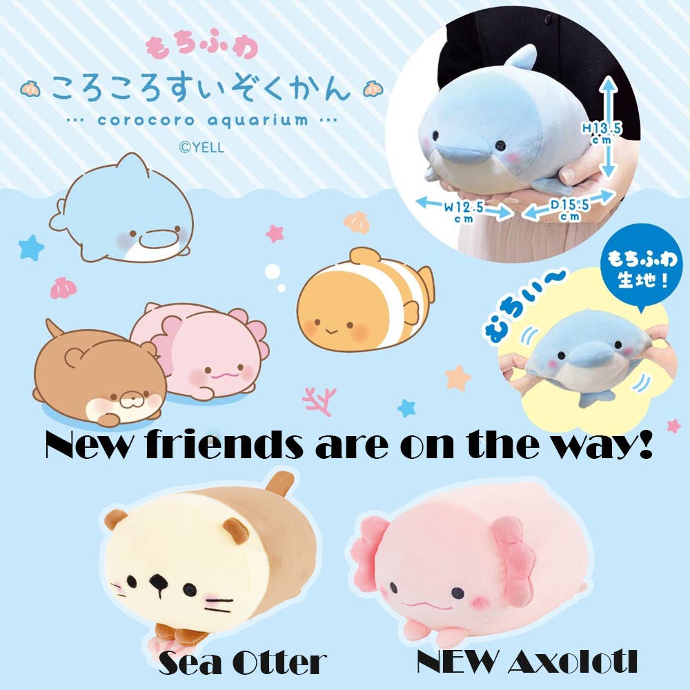 【NEW PLUSH】MOCHIFUWA KORO KORO AQUARIUM FRIENDS! NEW: Sea Otter