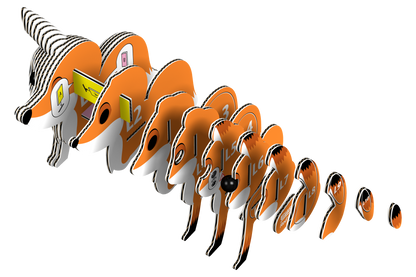 EUGY Red Fox 3D Puzzle