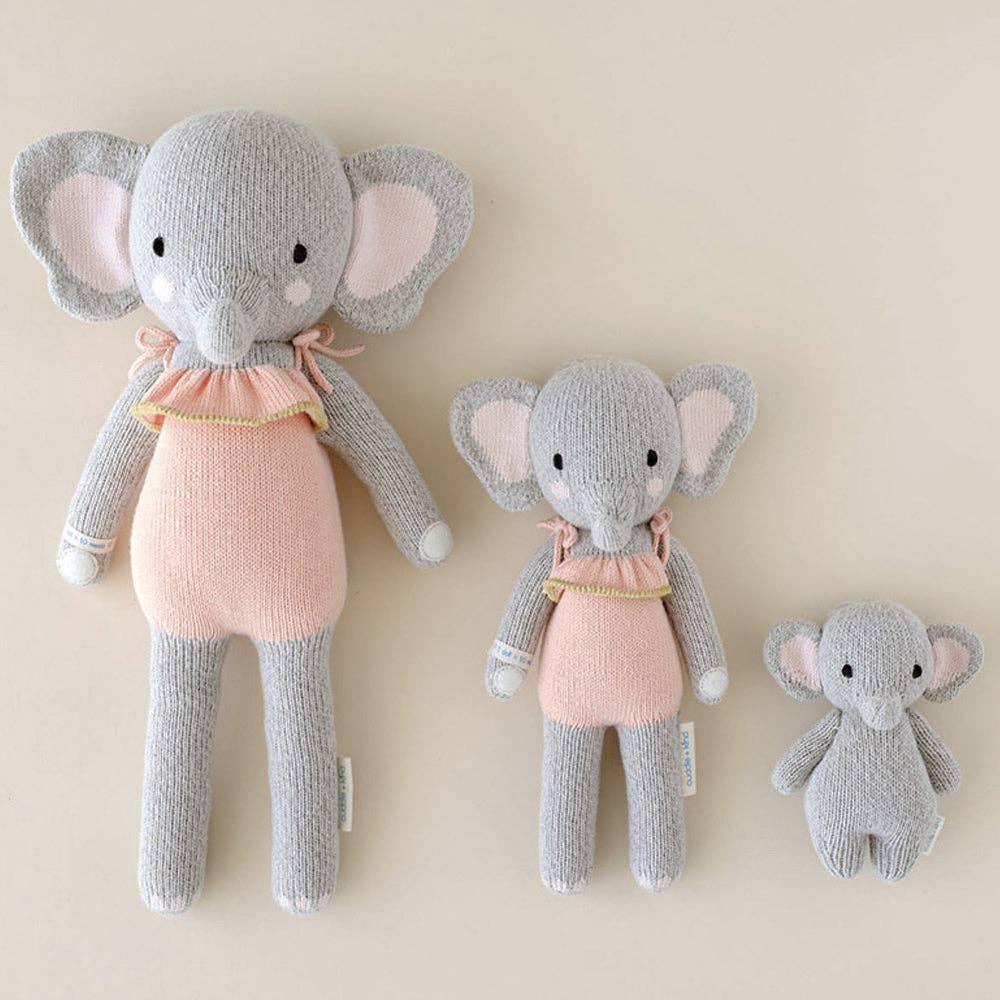 Baby elephant, gives 5 meals cudddle + kind