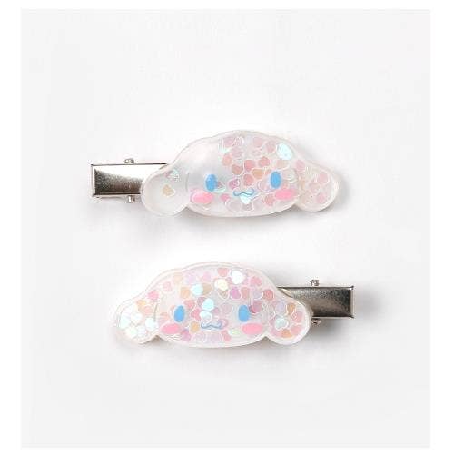 Sanrio glitter hair clip set - Cinnamoroll