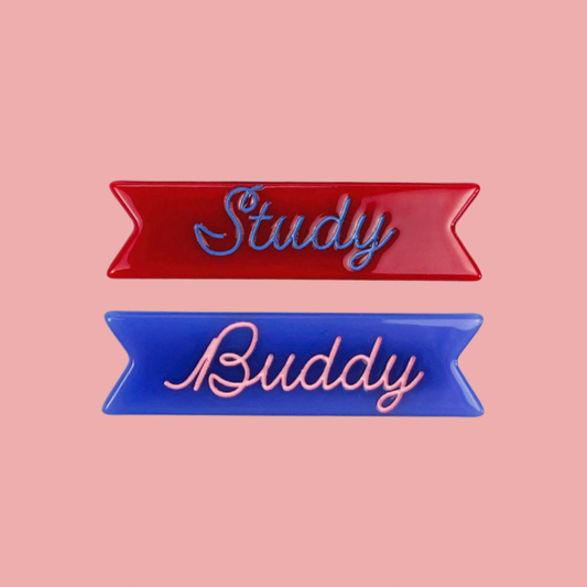 Back to School Study Buddy Hair Clips