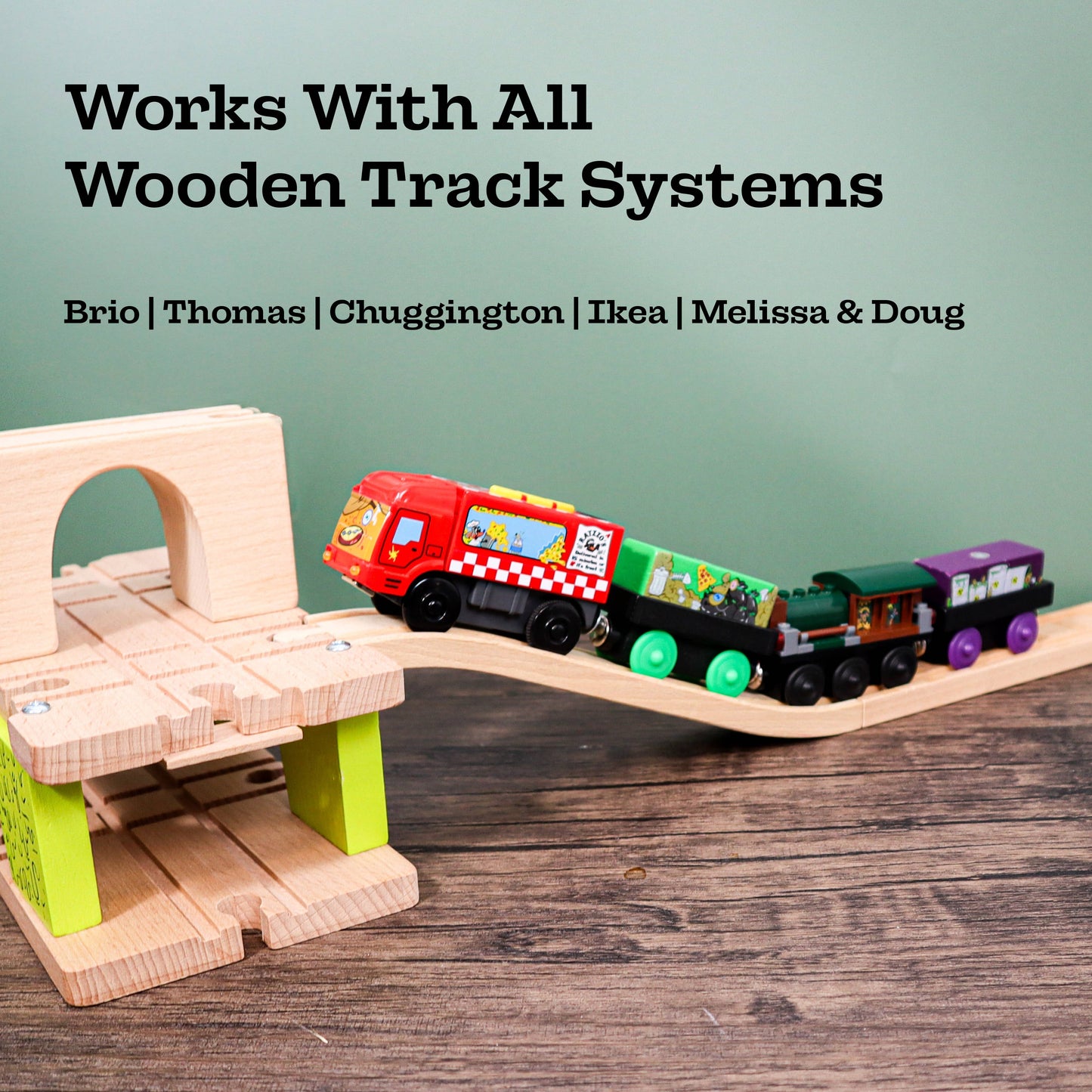 Zany Trains - Pete-Za Motorized Pizza Delivery Toy- Series 2